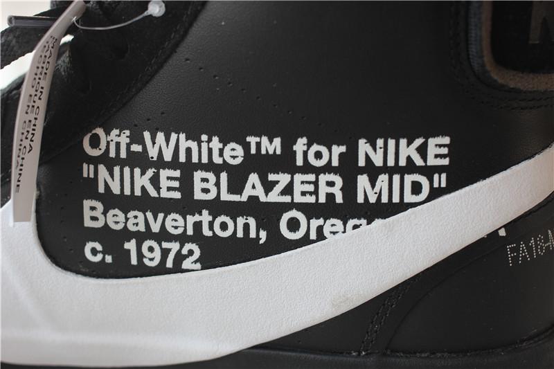 PK God OFF-WHITE x Nike Blazer Mid Black“GRIM REEPERS”retail materials ready